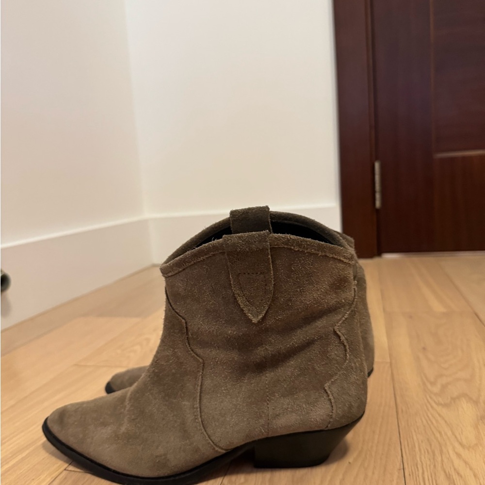 Isabel Marant Brown Ankle Boots Western Style